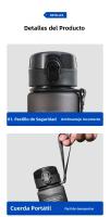 Botella Deportiva De Agua BPA Free Resistente a Fugas 400ml 560ml Para Senderismo Y Escalada Material Plástico PC Lavable En Lavavajillas - details 14