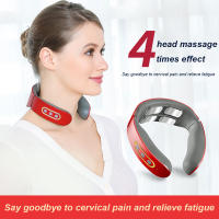 Masajeador De Cuello Y Hombros Eléctrico Con 4 Cabezas Pulso Magnético TENS Calor Alivio Del Dolor Relaxación De La Vertebra Cervical - details 6