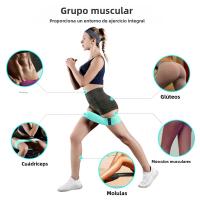 Banda Elástica De Resistencia Para Glúteos Y Piernas En Tela Para Ejercicios De Squat Y Estiramiento En Yoga Y Gimnasio Equipamiento De Fitness Para Coreografía Y Uso General - details 18