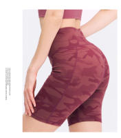 Pantalones cortos de Yoga para mujer, pantalones de camuflaje, cintura alta, ajustados, para gimnasio, Fitness, correr, mallas deportivas, medias de secado rápido S M L XL 2XL - details 8