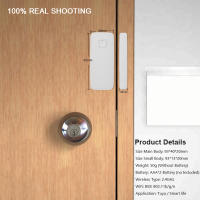 Sensor De Puerta Y Ventana WiFi Tuya Alarma De Seguridad Anti-Robo Compatible Con Alexa Y Google Assistant Detector De Intrusos - details 3
