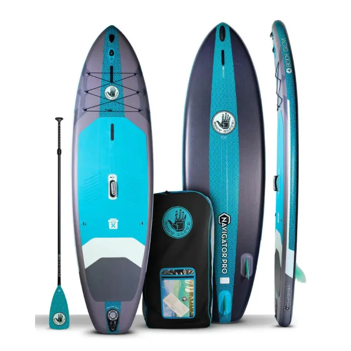 Navigator Pro - Kit Tabla de Paddle de Surf 320 x 84 x 15 cm, con hinchador, remo ajustable, mochila, kit de reparación y funda impermeable para móvil - 1