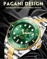 Reloj Mecánico PAGANI DESIGN Para Hombre Cristal De Zafiro Resistente Al Agua Acero Inoxidable Deportivo Lujo Automático Con Calendario Completo Y Luz Nocturna - details 21