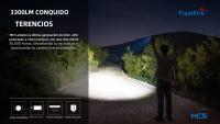 Linterna LED De Alta Potencia Trustfire MC5 3300 Lumens Recargable Con Indicador De Energía Magnético Uso De Batería 21700 Luz De 200-500 M Waterproof Material De Aluminio Negro - details 2