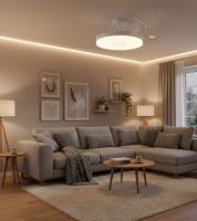 BEL AIR HOME - Ventilador de Techo ARES, Motor DC, LED 36W y Control Remoto, 3 Aspas Plegables, Dormitorios y comedores - details 1