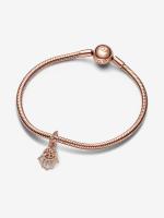 Pandora - Charm Colgante de mano de Fátima protectora - Baño de Oro Rosa de 14 K - details 1
