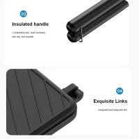 Sartén De Doble Cara Antiadherente Para Hacer Sandwiches a La Parrilla Resistentes Al Calor Con Mano Para Camping Y BBQ Al Aire Libre - details 7