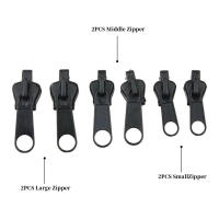 Kit De Reparación De Cremalleras Universal 6pcs Negro Rescate De Cremalleras DIY Con Dientes De Cremallera Nuevos Diseño Para Bricolaje En Bolsas Ropa Y Zapatos - details 4