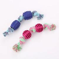 Juguete De Mordedor Para Perros Pequeños Rope De Algodón Resistente a Morder Juego Interactivo Para Limpieza De Dientes Y Diversión - details 1