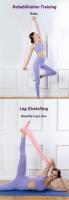 Banda De Resistencia Portátil Para Yoga Y Pilates Fitness Deporte Entrenamiento De Elasticidad Y Estiramiento Para El Hogar Cinturón De Ejercicio Elástico - details 6