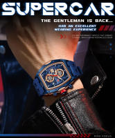 Reloj De Pulsera Deportivo Militar MINI FOCUS Para Hombre Con Cronógrafo Y Manos Luminosas Correa De Silicona Resistente Al Agua Color Azul Moda Casual - details 4