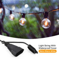 Cadena De Luces LED G40 15M IP44 Impermeable Luz De Navidad Amarilla Cálida Para Jardín Decoración De Boda Al Aire Libre - details 2