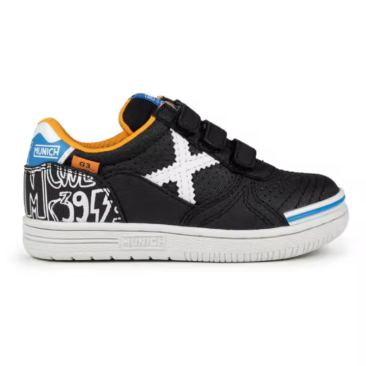 Zapatillas fútbol sala para niño MUNICH G-3 KID VCO PROFIT CASUAL negra 1514425 - 1