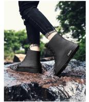 Botas De Lluvia Para Hombre Cuatro Estaciones Media Calf Altura Material Superior PVC Antideslizantes Y Impermeables Para Pesca Al Aire Libre Y Cocina - details 17