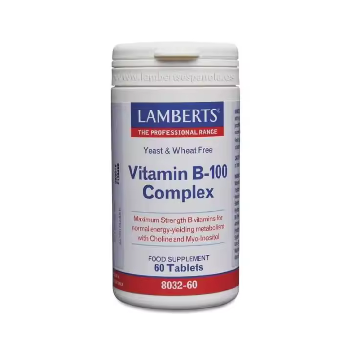 Lamberts Complejo Vitamina B 100 Complex 60 Cápsula - 1