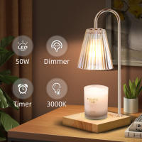 Lámpara Calentadora De Velas Con Timer Para Aromaterapia Y Decoración Moderna De Hogar Y Dormitorio Luz De Cera Retro Control Remoto - details 15