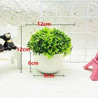 Bonsai Artificial Elegante Y Energético Decoración Verde Vivida Para Mesa Centro De Oficina Decoración De Plástico No Desvanecimiento - details 4