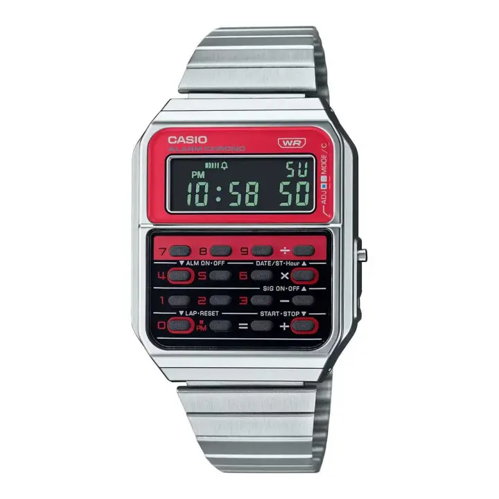 Casio Reloj Ca-500we-4bef Plateado Unisex - 1
