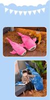 Almohada Corporal De Gran Ballena Tiburón En Poliéster Y Algodón Decorativa Para Sofa Cojín De Espalda De Peluche De Tiburón Marítimo Longo Juguete De Peluche Para Niños Regalo De Cumpleaños - details 9