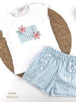 Diverchic conjunto de niña con camiseta  con perlas y pantalon fabricado en España - details 0
