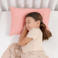 Almohada para dormir para bebé con funda de crepé de algodón puro, extraíble y lavable, transpirable y absorbente del sudor. - details 6