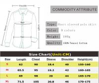 Camisa Polo Corta De Verano Para Hombres Estilo Casual Gran Talla Uniforme De Negocio Transpirable Con Botones Para Oficina - details 0