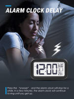 Reloj De Alarma Digital Con Pantalla LCD Grande Y Sensor De Luz Reloj De Niños Con Función De Sueno Para Oficina Y Estudio - details 1