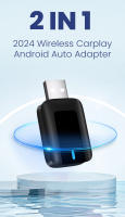 Adaptador Wireless Android Auto CarPlay 2En1 Para Coche Bluetooth 5.0 WIFI 2.4G+5G Compatible Con Honda Haval GMC Citroёn Audi Toyota Hyundai - details 1