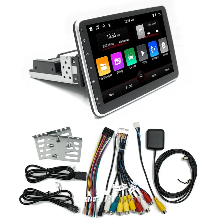 Radio con GPS para coche, reproductor Multimedia de vídeo, 9 pulgadas, 1DIN, 2 + 64G, cámara de visión trasera, Carplay, Android 13,0, WIFI, Bluetooth,Carplay inalámbrico,Wifi incorporado - 1