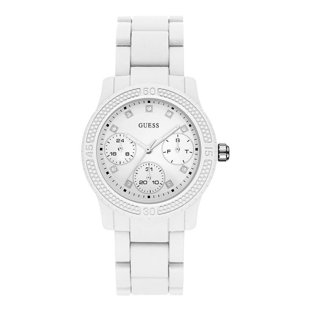 Guess Reloj Unisex Analogico Cuarzo con Correa de Caucho W0944L1