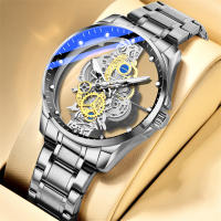 Reloj De Negocios Para Hombre Lujo Plata Acero Inoxidable Reloj De Cuarzo Luminoso Cronógrafo Resistente Al Choque Reloj De Pulsera Casual - details 15