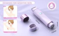 Afeitadora Eléctrica Mujer- 2 en 1 Impermeable Depiladora Mujer Zona Intima Inalámbrica Recortadora Mujer Zona Intima para Depilación Facial Sin Dolor de Bikini, Axilas, Piernas y Rostro - details 1