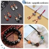 100pcs Bolas De Espaciador Tibetano Grabadas Redondas De Plata Antigua 7.5x3mm Metálicas Para Joyería - details 1