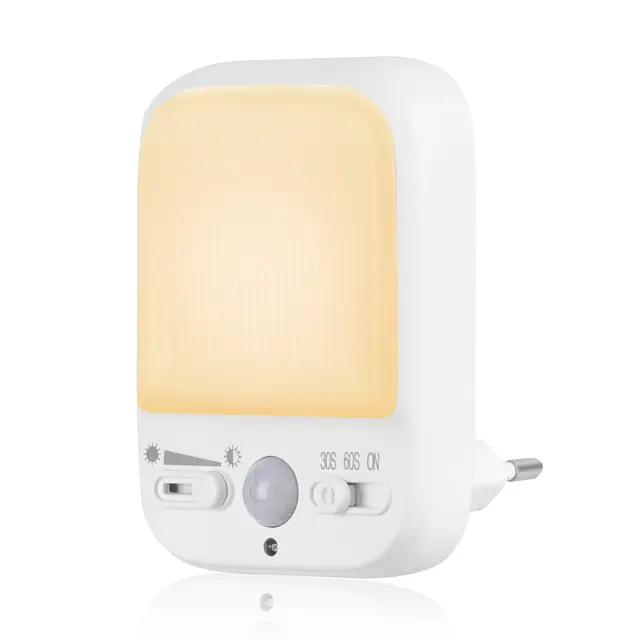 Luz de noche regulable con sensor de movimiento para interiores, 30s/60S Automático encendido/apagado LED Luz de noche para niños - 1