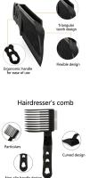Kit De 2 Piezas Para Peluquero Arcos DISEÑO Curvado Peine Posicionamiento Corte De Pelo Plataforma De Peluquería Herramientas Para Hombres - details 2