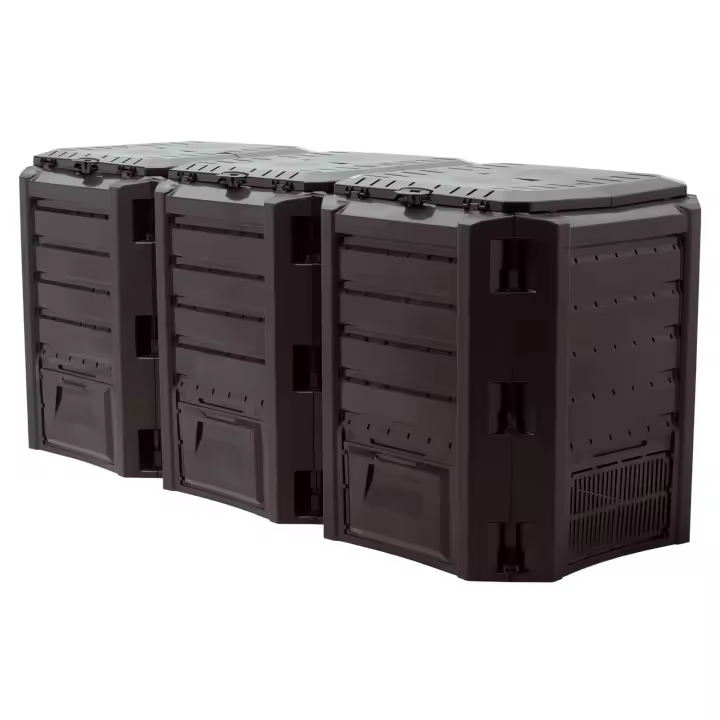 Prosperplast Planta de Compostaje MODULE COMPOGREEN 1200L Negro - 1