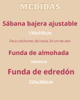 Novotextil - Juego de Funda Nórdica para CAMA de 135X190/200. Sábana bajera, funda de almohada y funda de edredón. Conjunto de microfibra de poliéster para invierno. - details 1