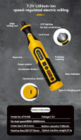 Mini Grabador Rotativo Inalámbrico 7.2V Herramienta De Grabado Y Pulido Con Set De Brocas Y Herramientas Para DIY Batería Recargable Drill - details 0