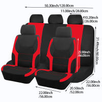 Cubiertas De Asiento De Coche Universal De Poliéster Diseño Deportivo Ajuste Para La Mayoría De Los Coches SUV Camiones Cuatro Estaciones Accesorios De Interior Para Coche - details 15