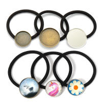 10pcs Base De Cabochón Para Accesorios De Cabello En Goma Y Cuerda Elástica Para Fabricación De Joyas DIY Y Manualidades - details 1