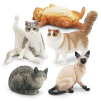 Figura De Gato Realista Ornamento Para Niños Muñeca De Gato Juguete Estatua De Gato Para Decoración De Escritorio - details 4
