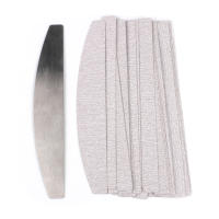 100Pcs Papel De Hierro Para Uñas Con Mango De Metal Removible  Bufet 100/180 Puntas Doble Cara Manicura Arte De Uñas - details 2