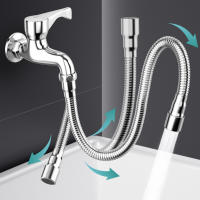 Extensor De Grifo De Cocina En Acero Inoxidable 1PCS Agarre De Agua Flexible Suministros Domésticos Tubo De Extensión Para Grifos - details 9