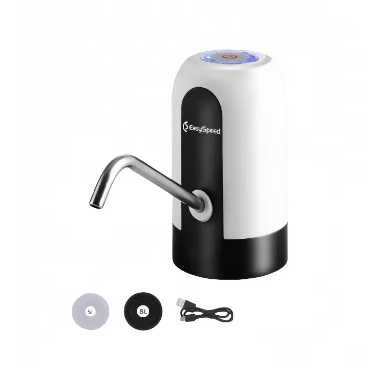 Dispensador de Agua, dispensador Electrico with Bateria 1200 mAh, Bomba Grifo de Agua, Eléctrica Portátil with 2 adaptadores para Botellas y garrafás de 5, 8, 10, 13 y 20 litros - 1