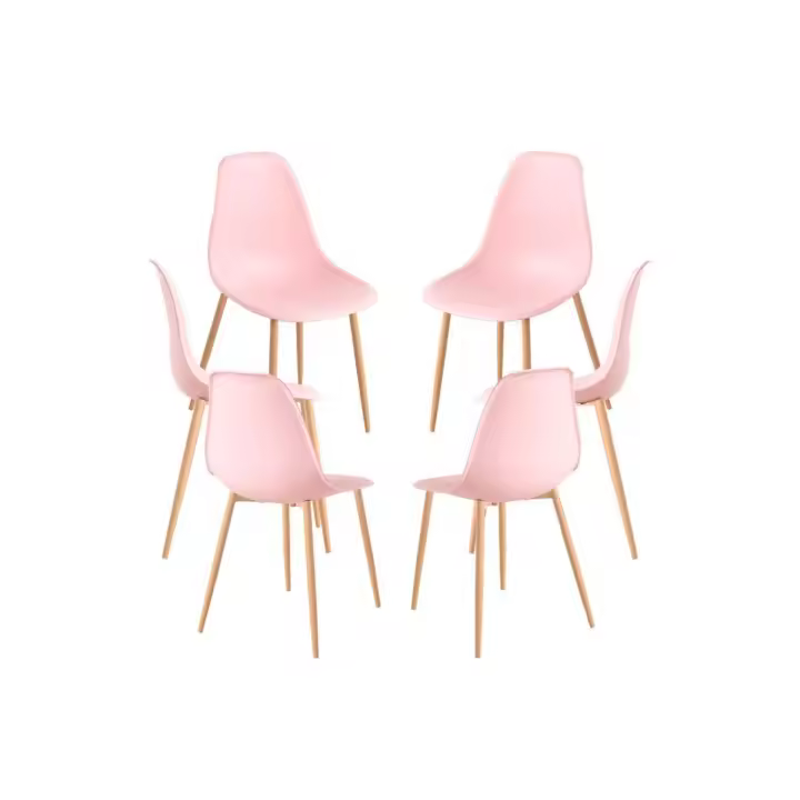 Pack 6 Sillas Mykle - Rosa - 1