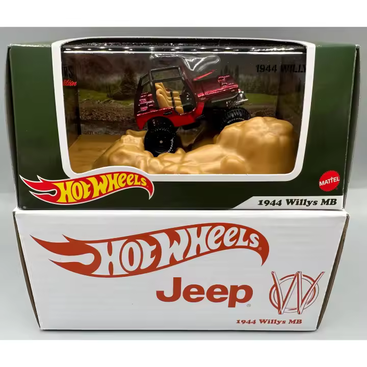 Hot Wheels RLC Exclusive 1944 Willys MB Rojo - 1