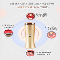 Terapia De Luz Roja LED 625/825nm Cuidado De Belleza Infrarrojo Tensión De Piel Anti Envejecimiento Levantamiento Facial Lanzador De Luz Masajeador - details 7