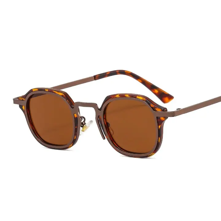 Nuevos Gafas De Sol Cuadradas Pequeñas Moda Retro Punk Unisex Vintage Trendy Con Protección UV400 Para Conducir Ópticas De Moda - 1