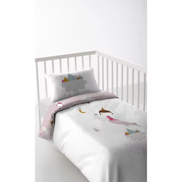 FUNDA NORDICA CUNA/MAXICUNA INFANTIL BEBÉ 100% ALGODÓN WONDERLAND HACIENDO EL INDIO FABRICADO EN ESPAÑA - 1