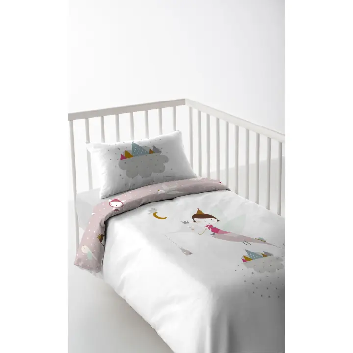 FUNDA NORDICA CUNA/MAXICUNA INFANTIL BEBÉ 100% ALGODÓN WONDERLAND HACIENDO EL INDIO FABRICADO EN ESPAÑA - 1